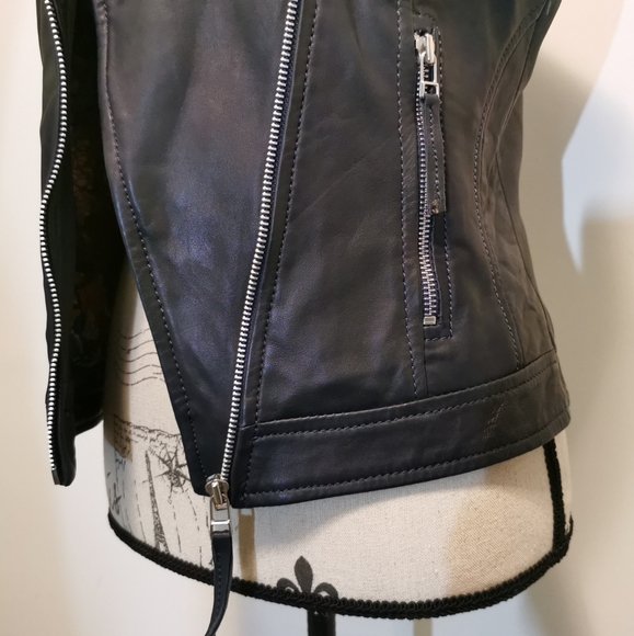 Bod & Christensen genuine leather vest - blue black - Picture 7 of 10